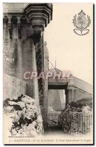 Marseille Ansichtskarte AK ND de la garde Le pont levis devant la crypte