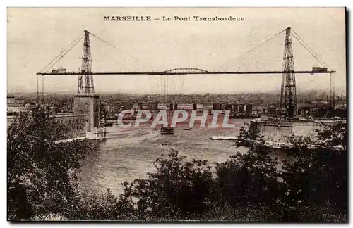 Marseille Cartes postales Le pont transbordeur