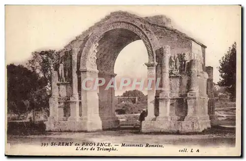 Ansichtskarte AK St Remy en Provence Monuments romains l&#39arc de triomphe