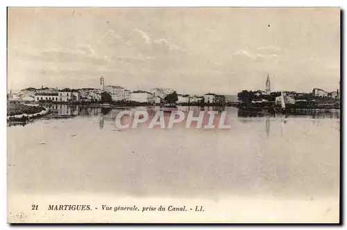 Martigues Cartes postales Vue generale prise du canal