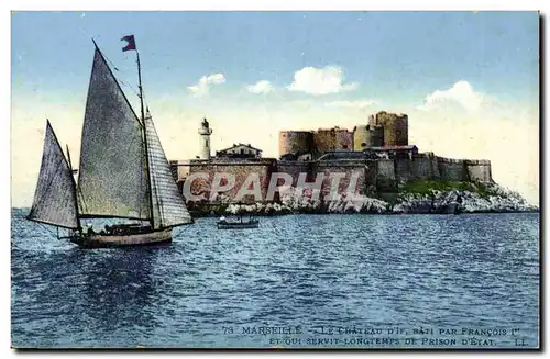 Marseille Cartes postales Le chateau d&#39if bati par Francois 1er