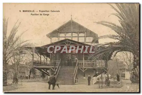 Marseille Ansichtskarte AK Exposition coloniale Pavillon du Congo