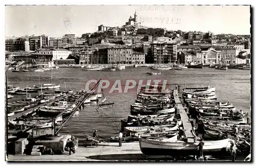 Marseille Cartes postales Vieux port Notre Dame de la Garde