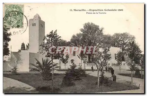 Cartes postales Marseille Exposition coloniale 1906 Palais de la Tunisie