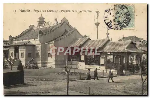 Marseille Cartes postales Exposition coloniale 1906 Pavillon de la cocinchine