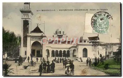 Marseille Cartes postales Exposition coloniale palais de l'Algerie