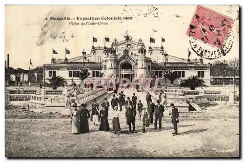 Marseille - Exposition Coloniale 1906 Palais l&#39Indo Chine - period clothing - captivating view -