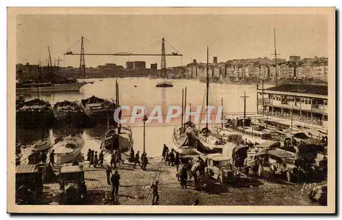 Marseille - Le Vieux Port automobile - classic cars - Cartes postales