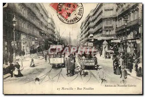 Marseille Cartes postales Rue Noailles (tramway) TOP