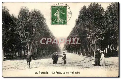 Marseille - Le Prado vu du rond point - Cartes postales