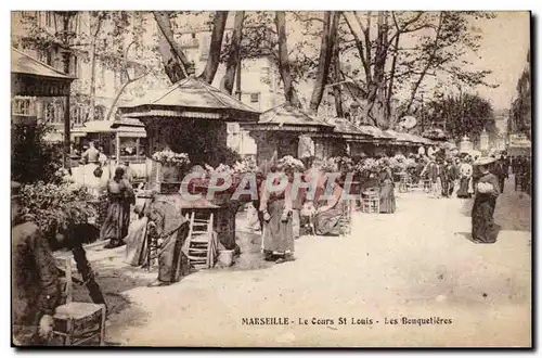 Marseille - Le Cours St Louis - Les Bouquetieres - Cartes postales
