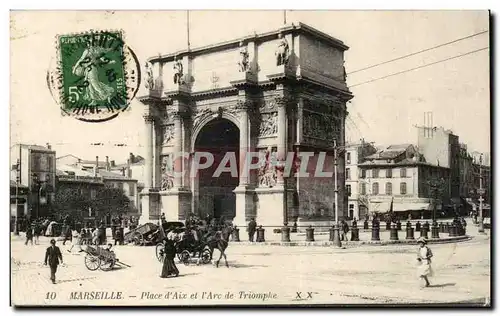 Marseille - Place d&#39Aix et l&#39Arc de Triomphe - Cartes postales