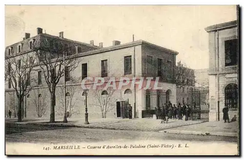 Marseille - Caserne d&#39Aurelles de Paladine Saint Victor - Ansichtskarte AK