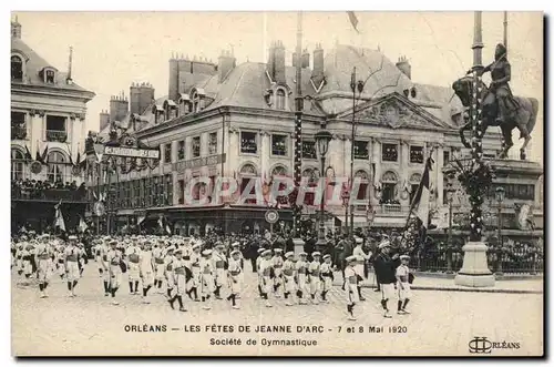 Orleans Cartes postales FEtes de Jeanne d&#39arc 7 et 9 mai 1920 Societe de Gymnastique (sport)