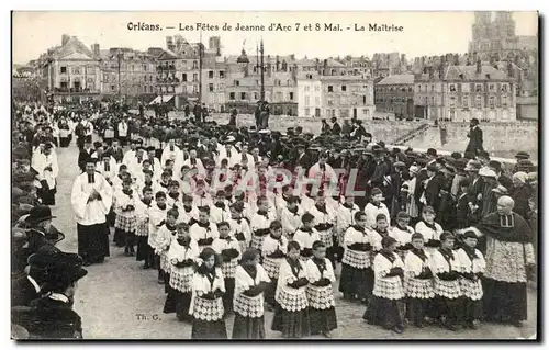 Orleans Cartes postales FEtes de Jeanne d&#39arc 7 et 9 mai La Maitrise