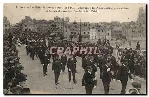 Orleans Ansichtskarte AK FEtes de Jeanne d&#39arc 7 et 9 mai Compagnie des ambulanciers brancardiers et societe d