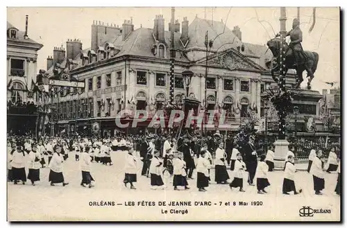 Orleans Cartes postales FEtes de Jeanne d'arc 7 et 8 mai 1920 Le clerge