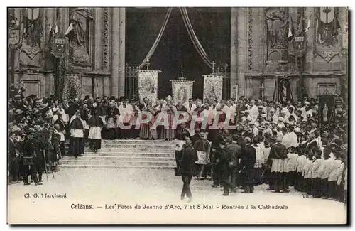 Orleans Cartes postales FEtes de Jeanne d&#39arc 7 et 8 mai Rentree a la cathedrale