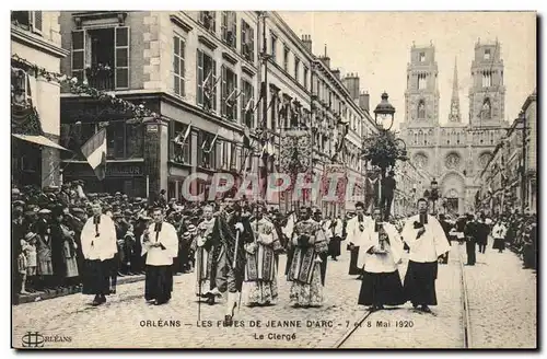 Orleans Cartes postales FEtes de Jeanne d'arc 7 et 8 mai 1920 Le clerge