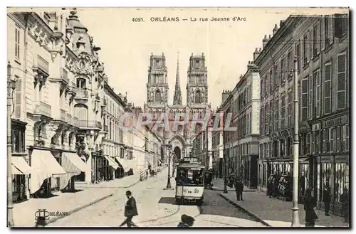 Orleans Cartes postales La rue Jeanne d'arc