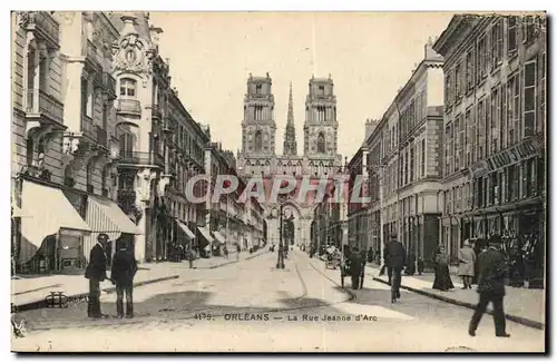 Orleans Cartes postales La rue Jeanne d'arc