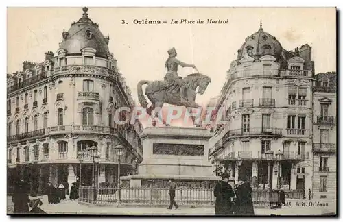 Orleans Cartes postales La place du Martroi Jeanne d&#39arc