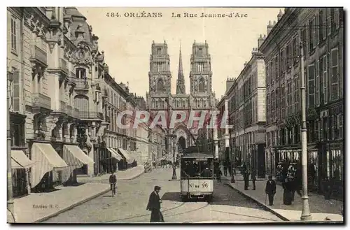Orleans Cartes postales La rue Jeanne d'arc
