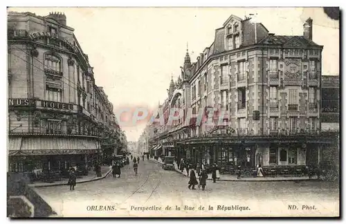 Orleans Cartes postales Perspective de la rue de la Republique