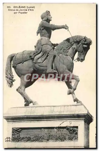 Orleans Cartes postales Statue de Jeanne d'arc par Foyatier