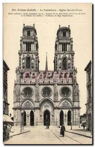 Orleans Cartes postales la cathedrale Eglise SAine CRoix