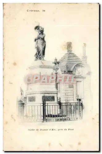 Orleans Cartes postales Statue de Jeanne d'arc pres du pont