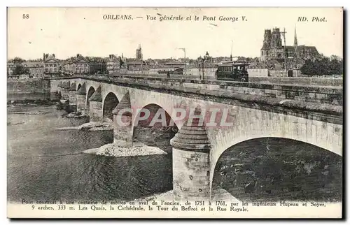 Orleans Cartes postales Vue generale et le pont George V