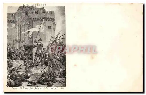 Orleans Cartes postales Lenepveu prise d'Orleans par Jeanne d'Arc