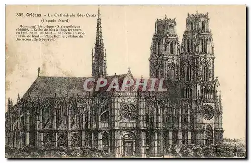 Orleans Ansichtskarte AK La cathedrale Ste CRoix