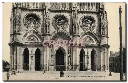 Orleans Cartes postales Portail de la cathedrale