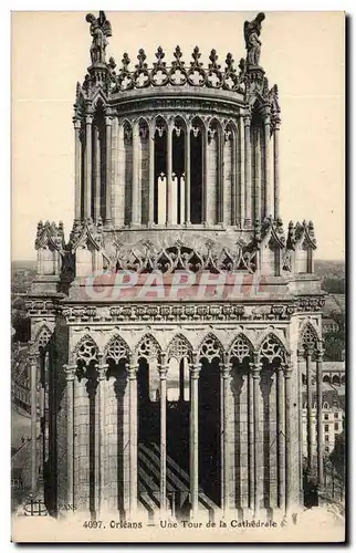 Orleans Cartes postales une tour de la cathedrale