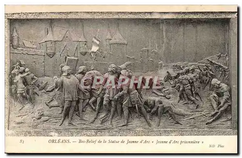 Orleans Ansichtskarte AK Bas reliefs de la statue de Jeanne d&#39arc