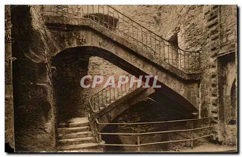 Belgique Bouillon Ansichtskarte AK Interieur du chateau de Bouillon Escalier Vauban Vallee de la SEmois