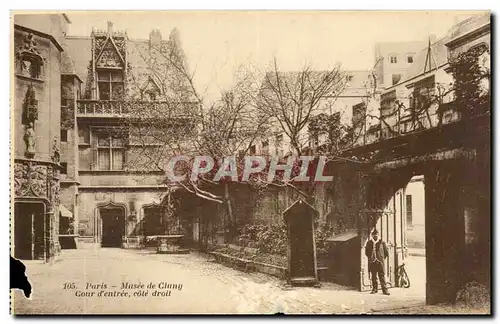 Paris Cartes postales Musee de Cluny Cour d&#39entree cote droit