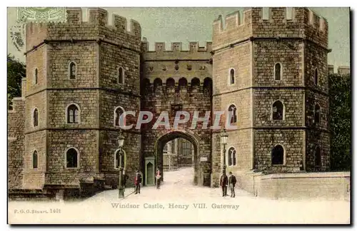 Angleterre - England - Windsor Castle - Henry VIII gateway -- Ansichtskarte AK