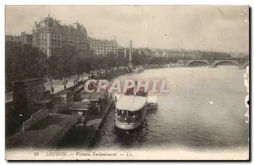 Angleterre - England - London - Victoria Embankment -- Ansichtskarte AK