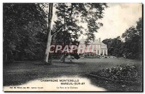 Champagne Montebelo - Mareuil Sur Ay - Le Parc et le Chateau -- Ansichtskarte AK