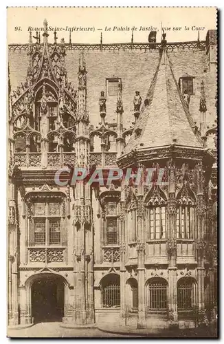 Rouen - Le Palais de Justice vue sur la Cour - Cartes postales