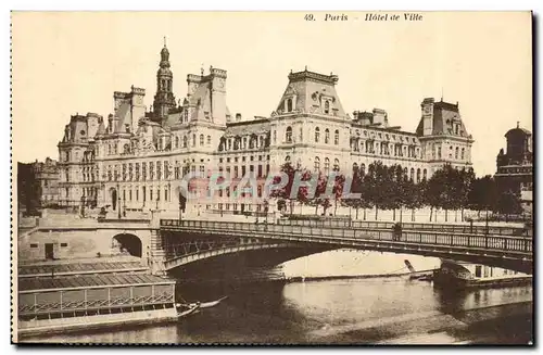 Paris - 4 - Hotel de Ville - Cartes postales