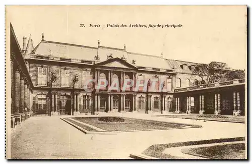 Paris - 8 - Palais des Archives- Cartes postales