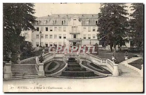 Cartes postales Vittel Hotel de l&#39etablissement