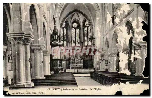 Ansichtskarte AK Neuvizy Interieur de l&#39eglise