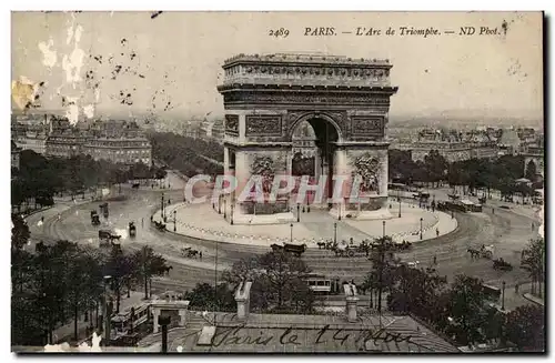 Cartes postales Paris Arc de Triomphe