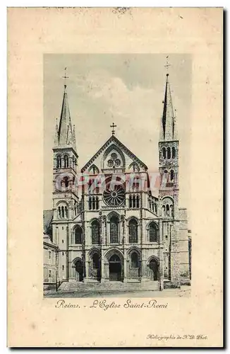 Cartes postales Reims L'eglise Saint Denis