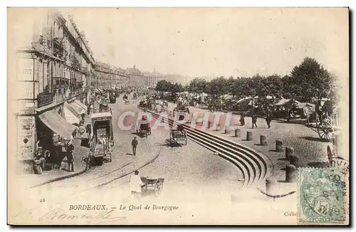 Bordeaux - Le Quai de Bourgogne - Ansichtskarte AK